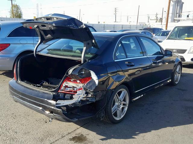 WDDGF4HB7DR250045 - 2013 MERCEDES-BENZ C 250 BLACK photo 4