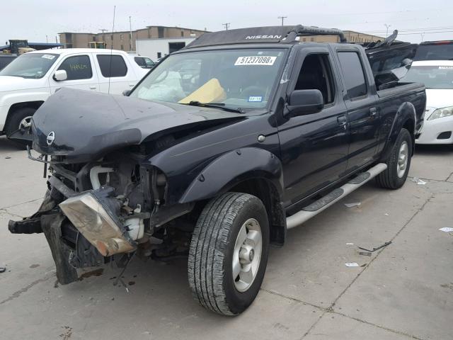 1N6ED29XX2C353267 - 2002 NISSAN FRONTIER C BLACK photo 2