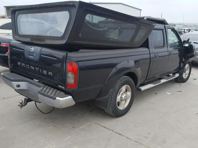 1N6ED29XX2C353267 - 2002 NISSAN FRONTIER C BLACK photo 4