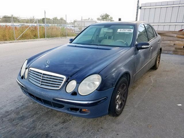 WDBUF56J36A790635 - 2006 MERCEDES-BENZ E 350 BLUE photo 2