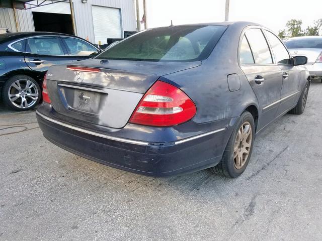 WDBUF56J36A790635 - 2006 MERCEDES-BENZ E 350 BLUE photo 4