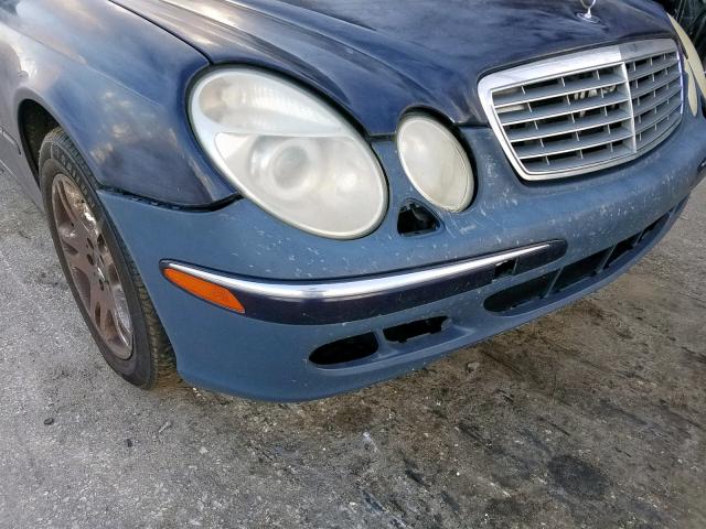 WDBUF56J36A790635 - 2006 MERCEDES-BENZ E 350 BLUE photo 9