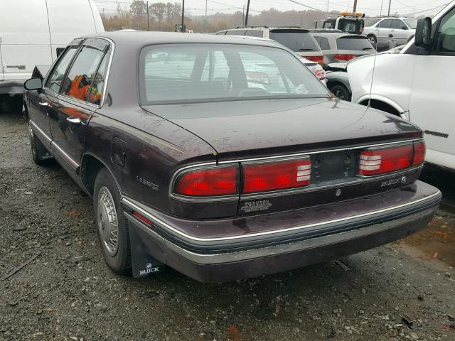 1G4HP52L0RH552529 - 1994 BUICK LESABRE CU BURGUNDY photo 3