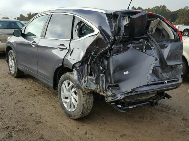 2HKRM3H79GH532052 - 2016 HONDA CR-V EXL GRAY photo 3