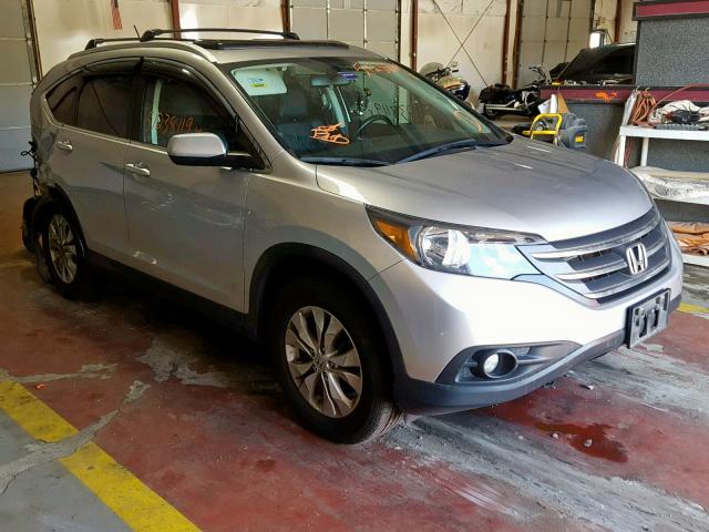 2HKRM4H79CH615495 - 2012 HONDA CR-V EXL SILVER photo 1