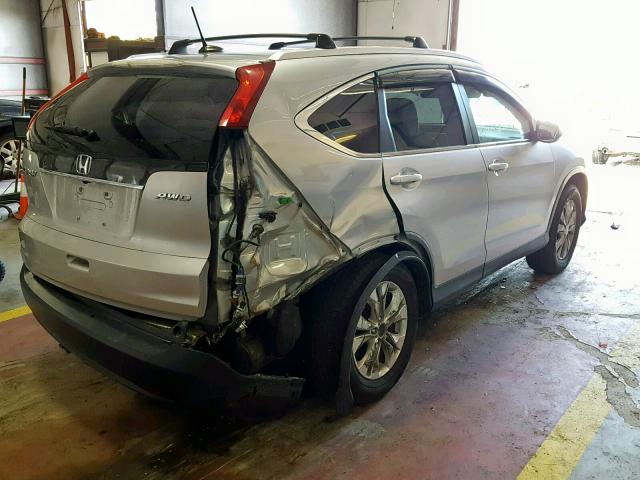 2HKRM4H79CH615495 - 2012 HONDA CR-V EXL SILVER photo 4