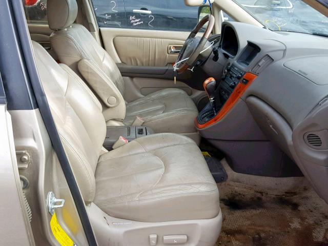 JTJHF10U020273238 - 2002 LEXUS RX 300 BROWN photo 5