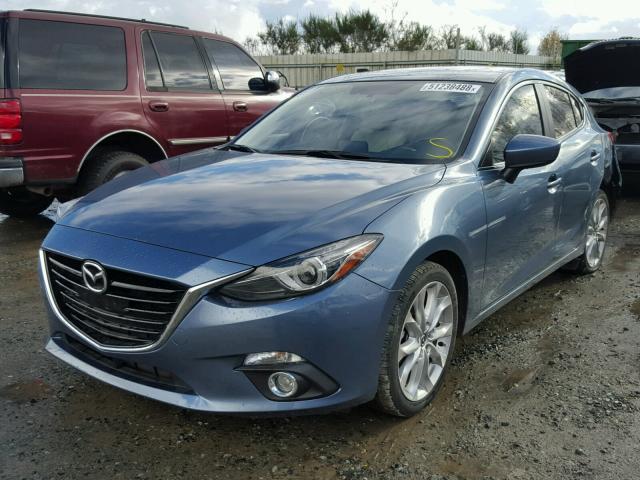 JM1BM1M34F1232188 - 2015 MAZDA 3 GRAND TO BLUE photo 2