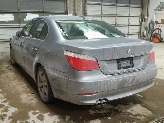 WBANV13528CZ53708 - 2008 BMW 528 XI GRAY photo 3