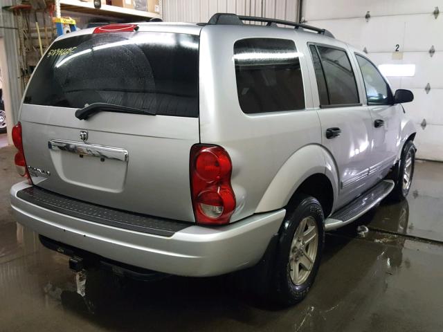 1D4HB48N54F201564 - 2004 DODGE DURANGO SL SILVER photo 4