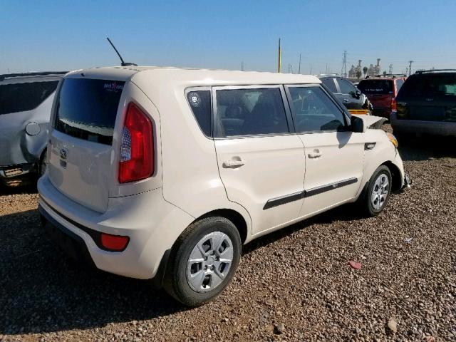 KNDJT2A59D7552725 - 2013 KIA SOUL CREAM photo 4