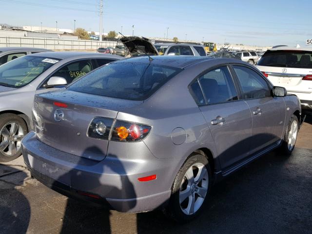 JM1BK323451232050 - 2005 MAZDA 3 S GRAY photo 4