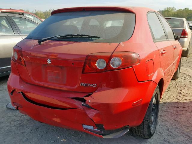 KL5JD66Z07K663607 - 2007 SUZUKI RENO BASE RED photo 4