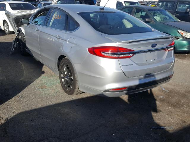 3FA6P0G75JR193729 - 2018 FORD FUSION S SILVER photo 3