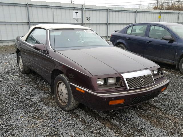 1C3XJ45KXMG114862 - 1991 CHRYSLER LEBARON GRAY photo 1