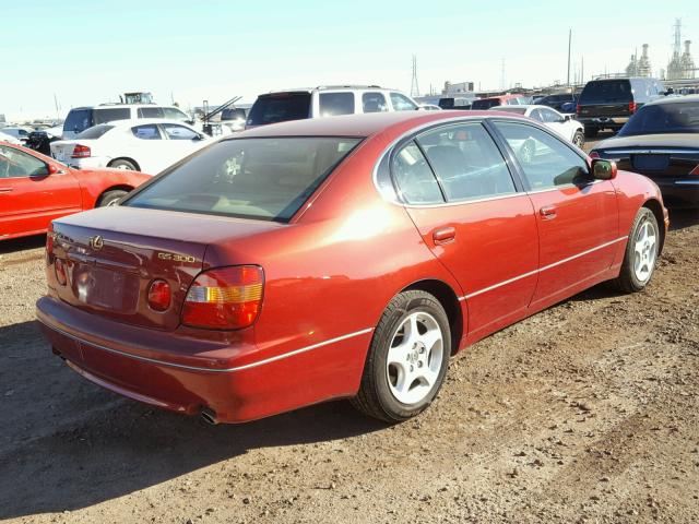 JT8BD68S8X0066486 - 1999 LEXUS GS 300 RED photo 4