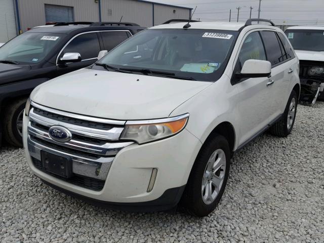 2FMDK3JC3BBA38891 - 2011 FORD EDGE SEL CREAM photo 2