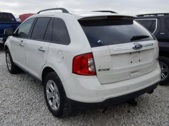 2FMDK3JC3BBA38891 - 2011 FORD EDGE SEL CREAM photo 3