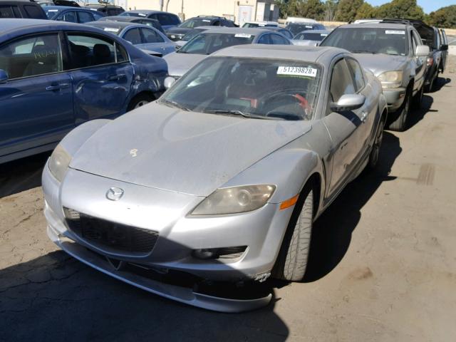 JM1FE17N340125325 - 2004 MAZDA RX8 SILVER photo 2