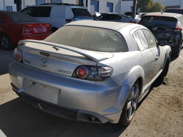 JM1FE17N340125325 - 2004 MAZDA RX8 SILVER photo 4