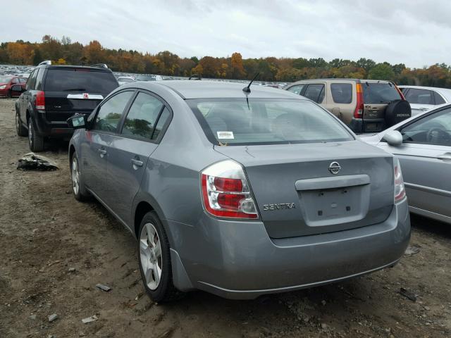 3N1AB61E38L734841 - 2008 NISSAN SENTRA 2.0 GRAY photo 3