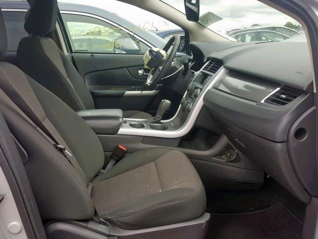 2FMDK4JC0CBA40444 - 2012 FORD EDGE SEL SILVER photo 5