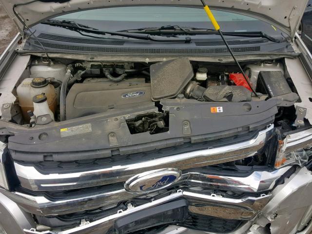 2FMDK4JC0CBA40444 - 2012 FORD EDGE SEL SILVER photo 7