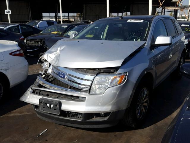 2FMDK3JC3ABB65543 - 2010 FORD EDGE SEL SILVER photo 2