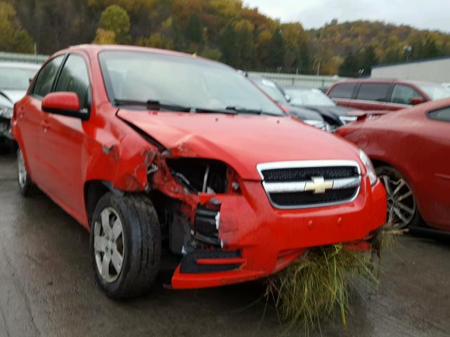 KL1TD5DE4BB140748 - 2011 CHEVROLET AVEO LS RED photo 1