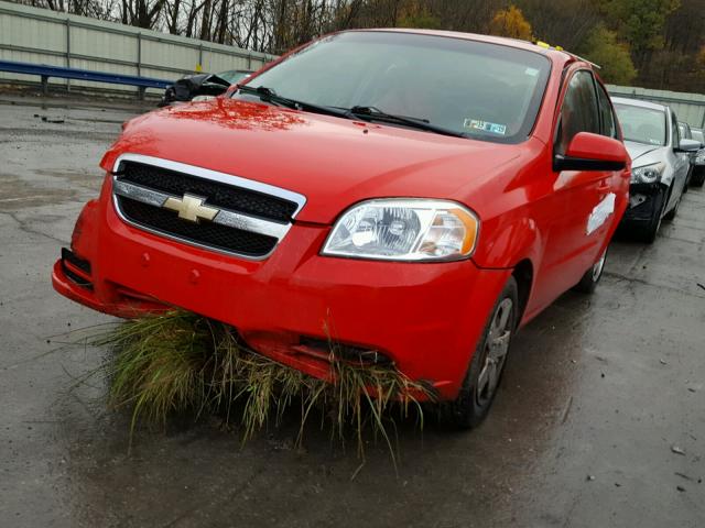 KL1TD5DE4BB140748 - 2011 CHEVROLET AVEO LS RED photo 2