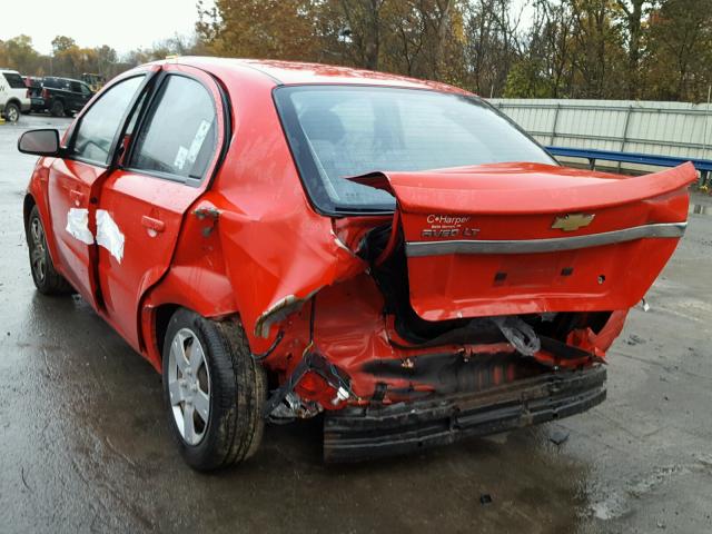 KL1TD5DE4BB140748 - 2011 CHEVROLET AVEO LS RED photo 3