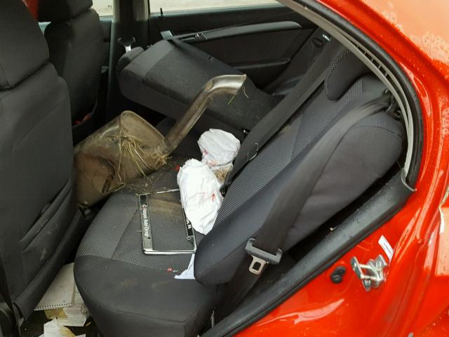 KL1TD5DE4BB140748 - 2011 CHEVROLET AVEO LS RED photo 6