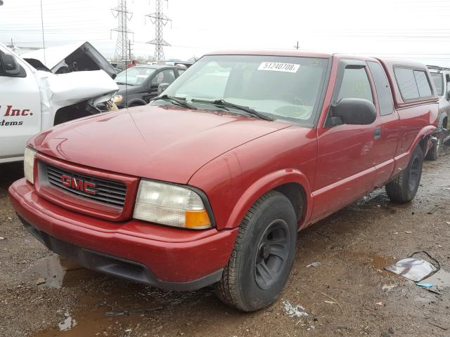 1GTCS19W9Y8196134 - 2000 GMC SONOMA MAROON photo 2