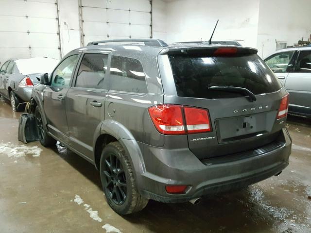 3C4PDCEGXHT705395 - 2017 DODGE JOURNEY GT GRAY photo 3