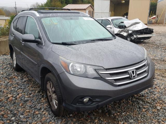 2HKRM4H79EH660276 - 2014 HONDA CR-V EXL GRAY photo 1