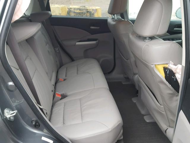 2HKRM4H79EH660276 - 2014 HONDA CR-V EXL GRAY photo 6