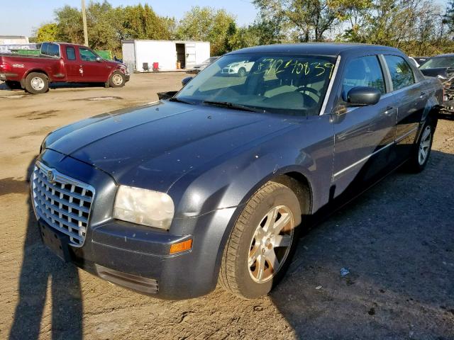 2C3LA43R57H863012 - 2007 CHRYSLER 300 BLUE photo 2