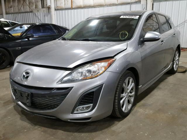 JM1BL1H6XA1209045 - 2010 MAZDA 3 S SILVER photo 2