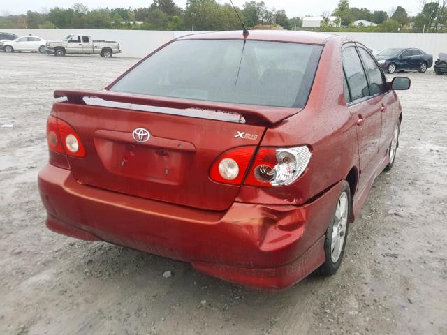 2T1BY32EX5C349059 - 2005 TOYOTA COROLLA XR RED photo 4