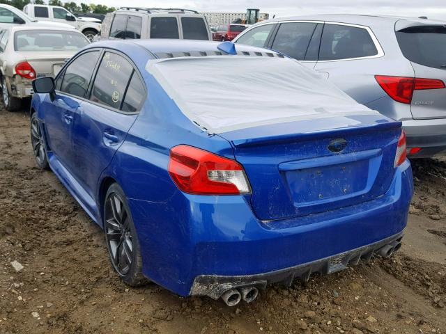 JF1VA1E6XH8826380 - 2017 SUBARU WRX PREMIU BLUE photo 3