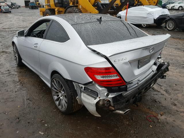 WDDGJ8JB0DG070806 - 2013 MERCEDES-BENZ C 350 4MAT SILVER photo 3