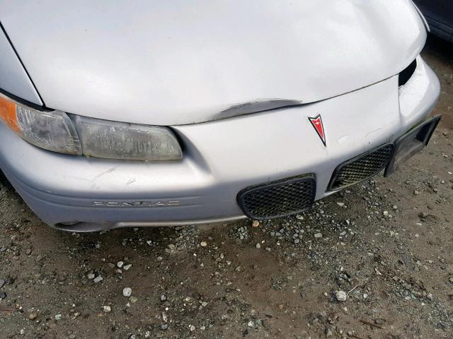 1G2WJ52K7XF262905 - 1999 PONTIAC GRAND PRIX SILVER photo 9