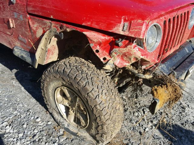 1J4FA39S13P359232 - 2003 JEEP WRANGLER C RED photo 9