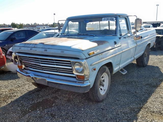 F25YRD07223 - 1968 FORD PICK UP BLUE photo 2