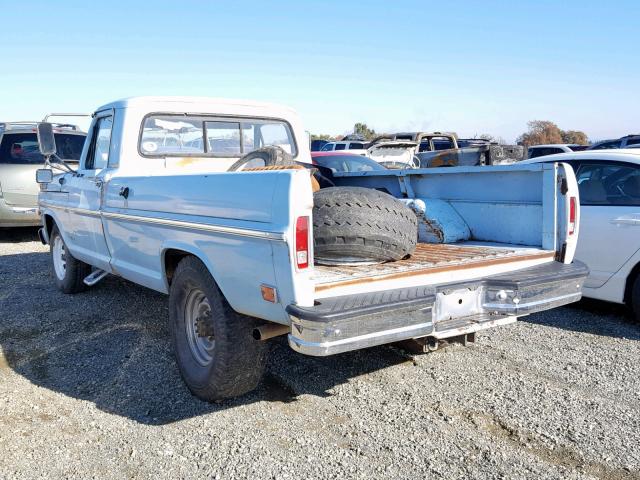 F25YRD07223 - 1968 FORD PICK UP BLUE photo 3