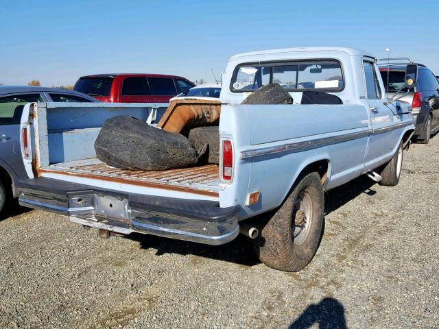 F25YRD07223 - 1968 FORD PICK UP BLUE photo 4