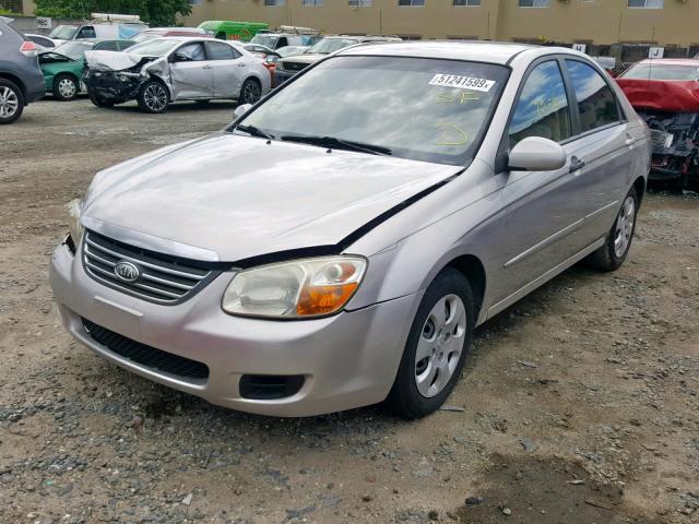 KNAFE121085515275 - 2008 KIA SPECTRA EX SILVER photo 2