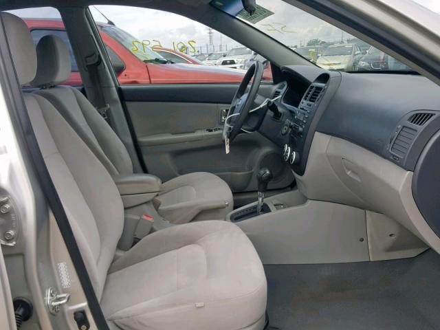 KNAFE121085515275 - 2008 KIA SPECTRA EX SILVER photo 5