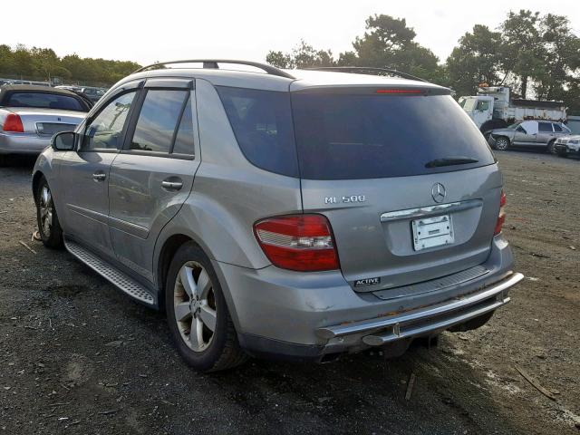 4JGBB75E66A003502 - 2006 MERCEDES-BENZ ML 500 GRAY photo 3