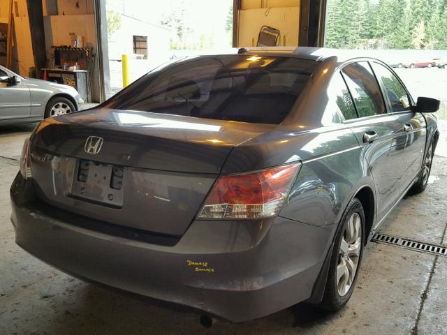 1HGCP26878A080583 - 2008 HONDA ACCORD EXL GRAY photo 4